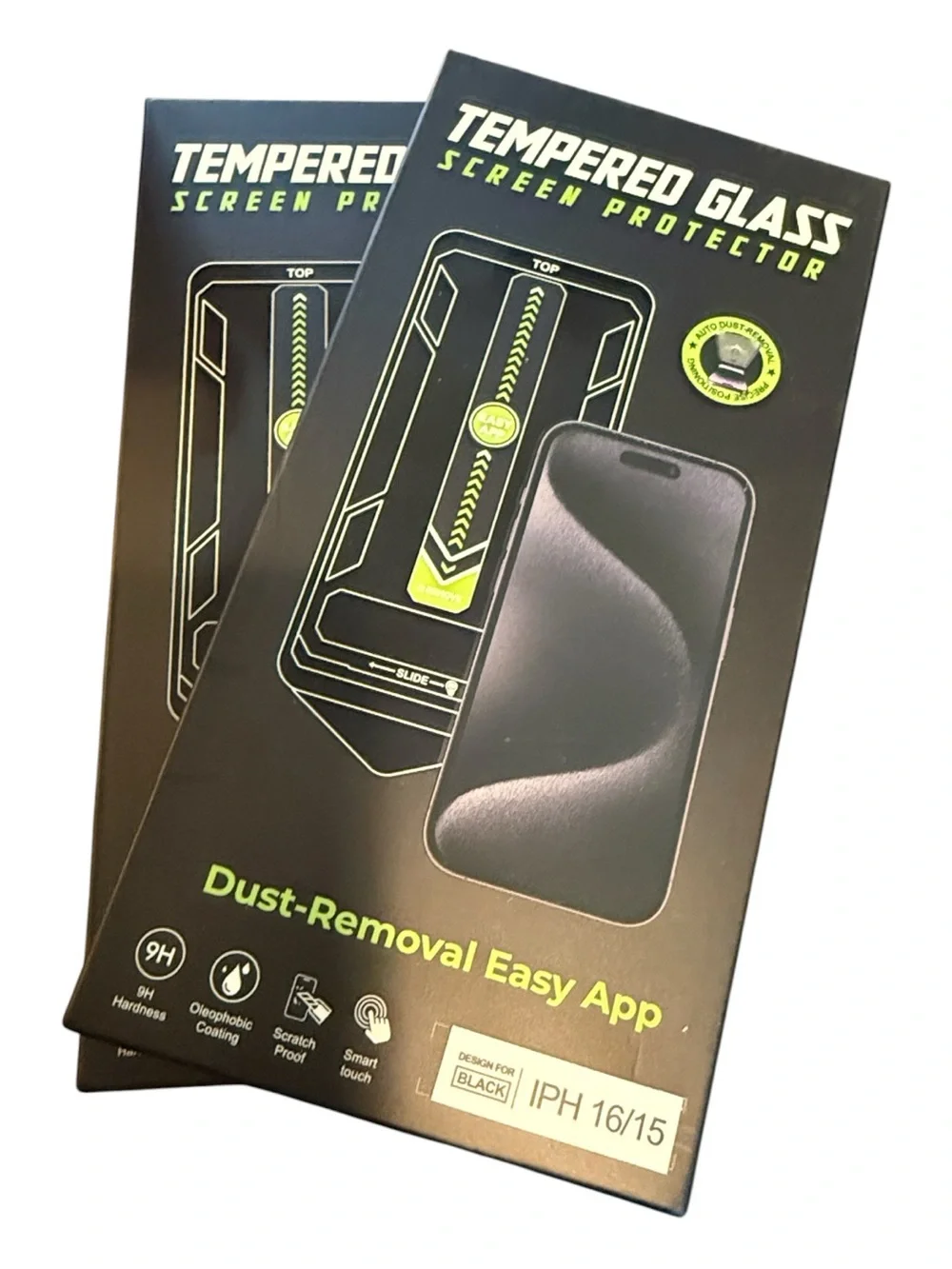 2 Boxes Screen Protector Tempered Goass IPH 16/15